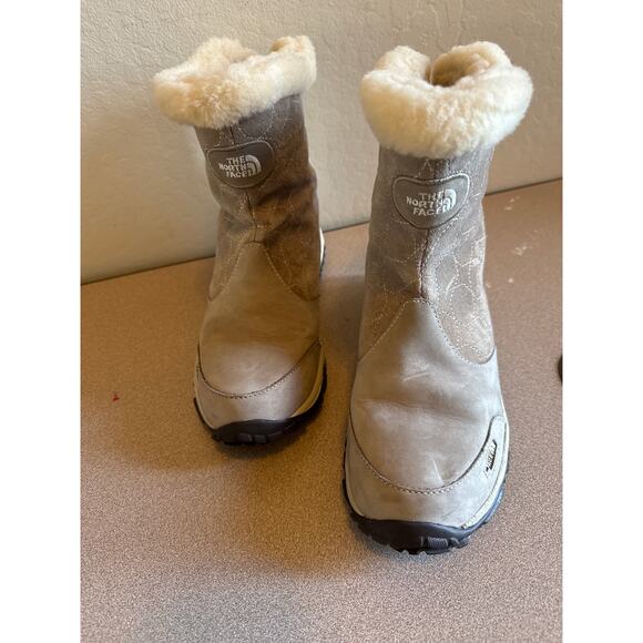 The North Face Neutral Beige Primaloft Insulated Winter Waterproof Boots US 71/2 - Picture 2 of 10